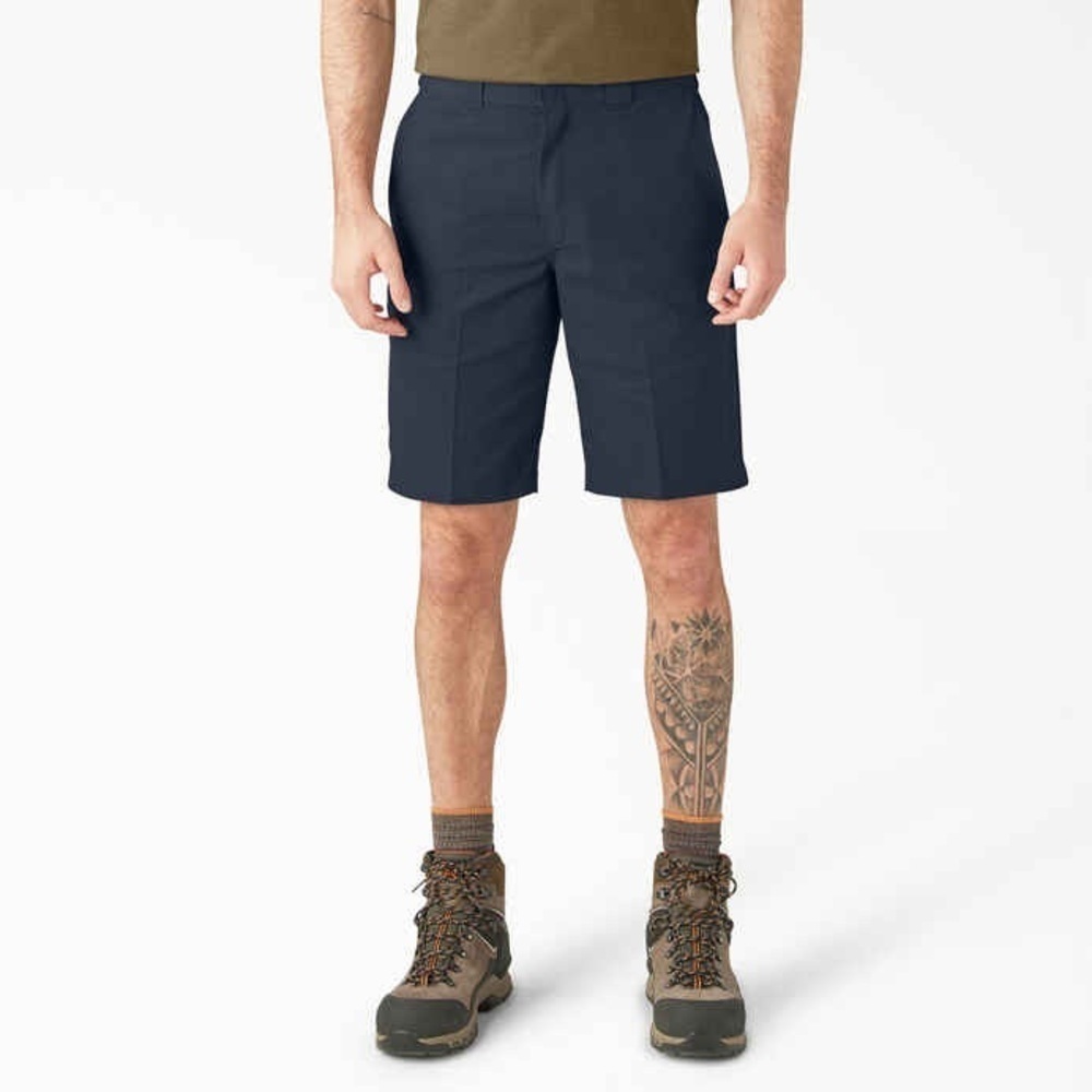 Dickies‎ Flex mens dark Navy relaxed fit work wrinkle resist shorts Sz-30 NWT V5